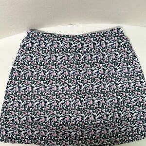 Fairway & Greene Floral Patterned Skort - Pink, White, Black